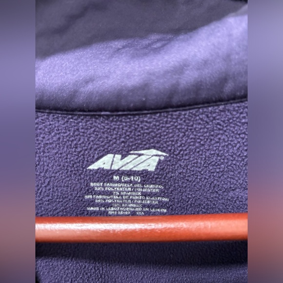 AVIA Purple Active Long Sleeve Sweat Shirt - Women's Size M (8-10) - Picture 3 of 4